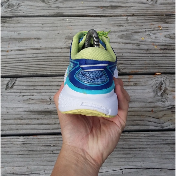 Women Hoka One One Clifton 2 True Blue Mesh Running Shoes Sneakers - Picture 6 of 8